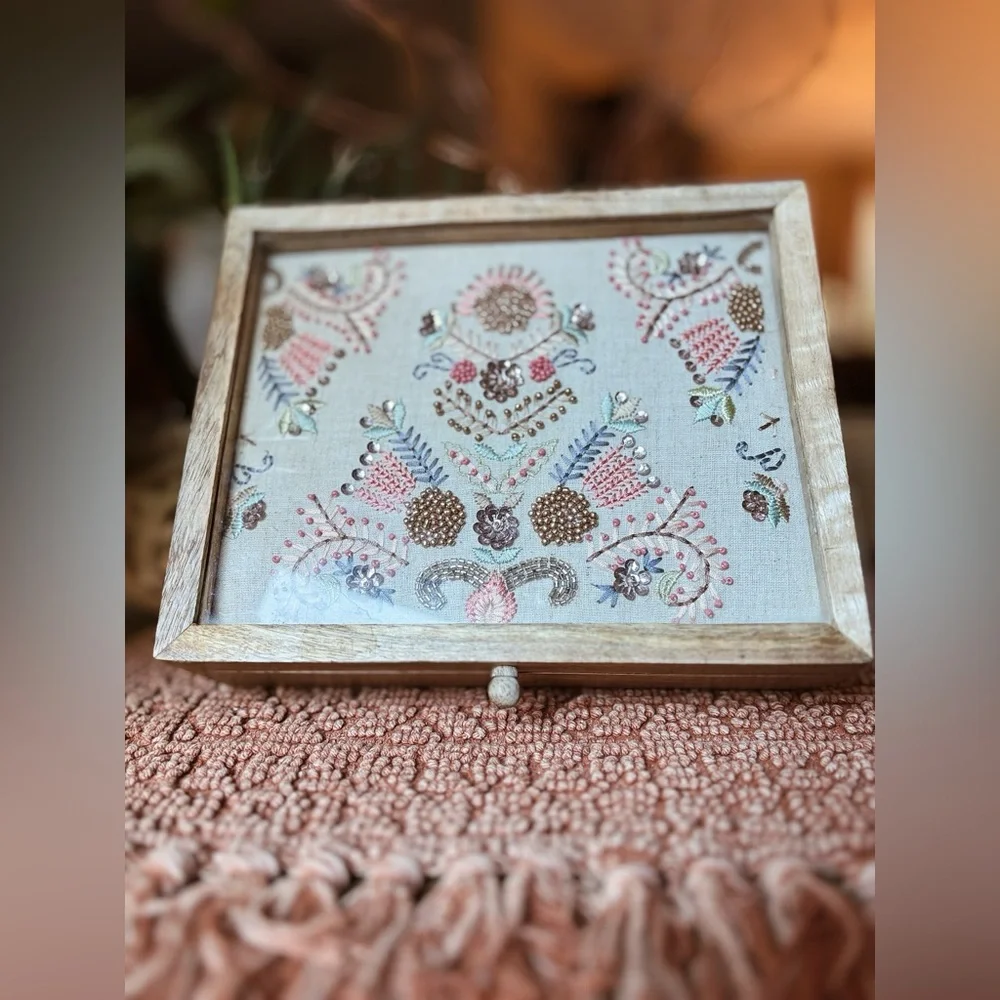 Jewelry Keepsake Wooden Box